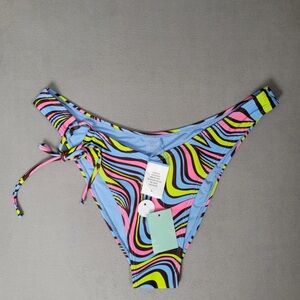 Full Tilt Multicolor Swirl Bikini Bottom